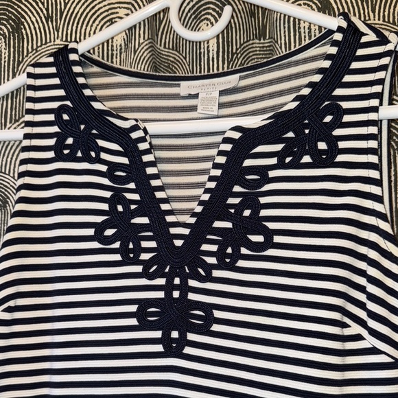 Sleeveless Charter Club Dress with Embroidery - Picture 2 of 5